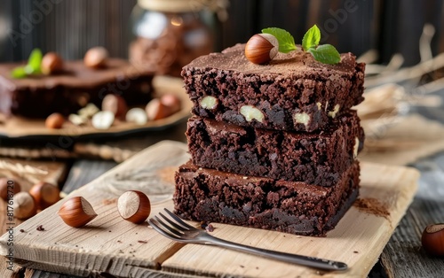 Decadent Chocolate Hazelnut Brownies