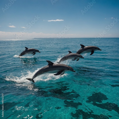 "Celebrate the abundance of life on the Summer Solstice."Background: Turquoise ocean with dolphins. © Maryam