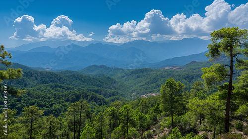 National park scenery, distant view, real photos,