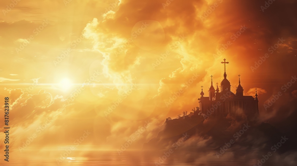 Fototapeta premium corpus christi background concept with copy space