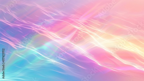 Hologram Gradient Background  For Your Design Wallpapers Presentation  Vector Illustration  Background for design in rainbow colors  pastel graphics 