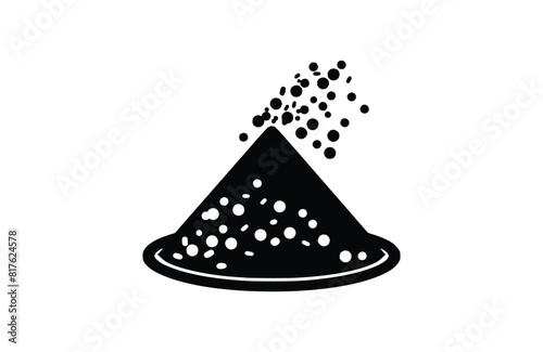 salt icon flat vector illustration.