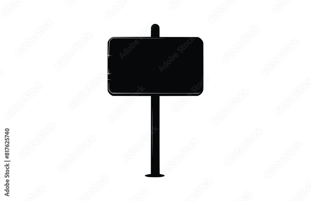 Flat signboard icon symbol vector Illustration.
