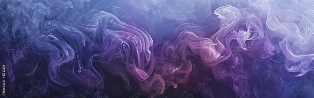 Obraz premium A purple and blue smokey background with a purple and blue smokey foreground