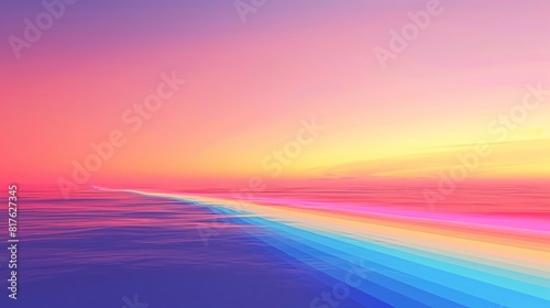 Pride flag, blank space, minimalism, negative space, used for presentation template, celestial background theme wallpaper