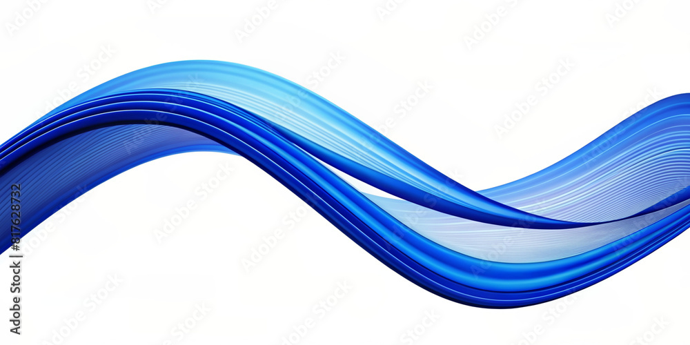 Naklejka premium abstract blue wave background