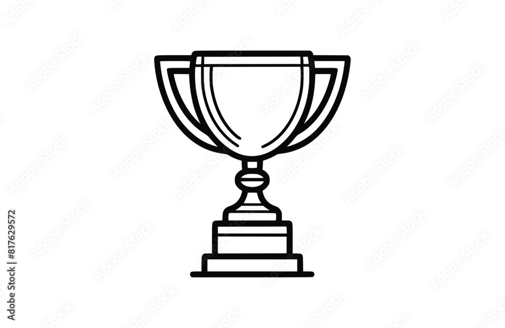 Flat trophy icon symbol vector Illustration. Flat trophy icon symbol vector Illustration.