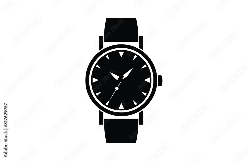 Flat watch icon symbol vector Illustration. Flat watch icon symbol vector Illustration.
