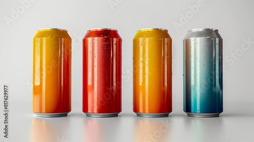 Package Mock-UP, Can Packaging Mock-Up, Suitable for displaying packaging designs for cans, commonly used for beverages like soda, beer, and energy drinks, as well as canned food products.