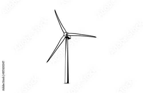 Flat Wind power icon symbol vector Illustration. © Md Mojammel
