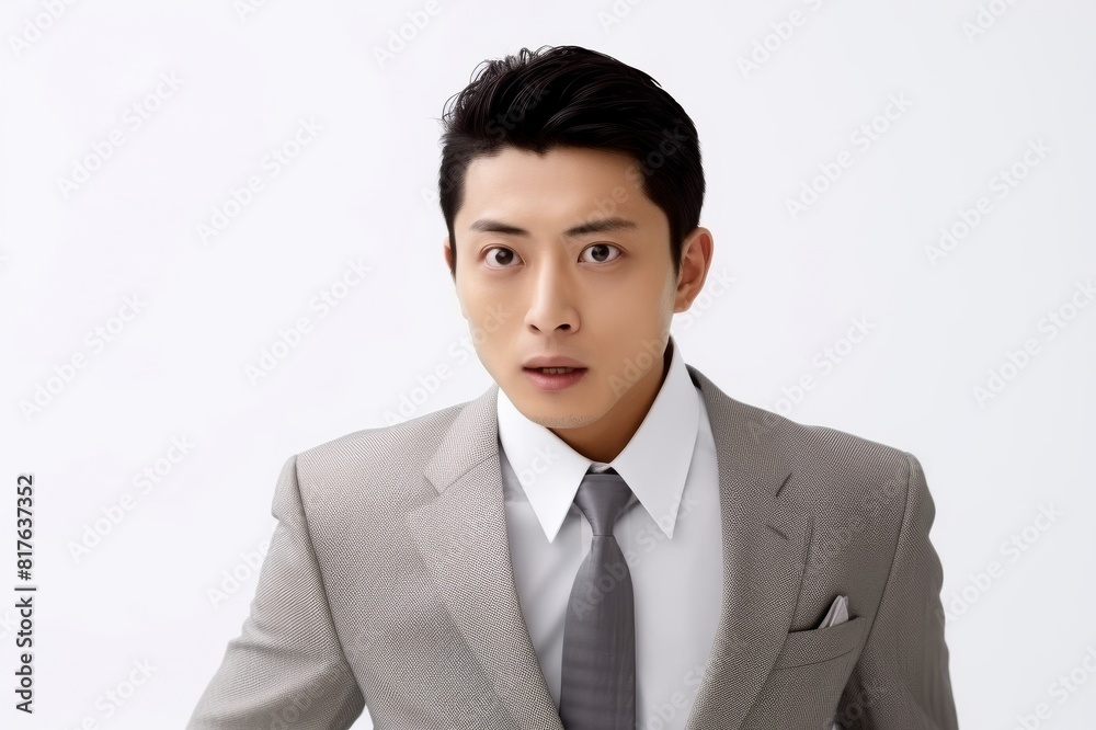 japanese businessman on white background japanese businessman on white background