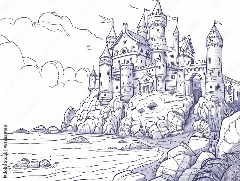 Castle on the Edge of the Sea