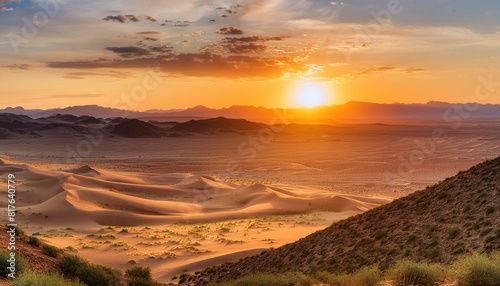 Sunset in the Desert