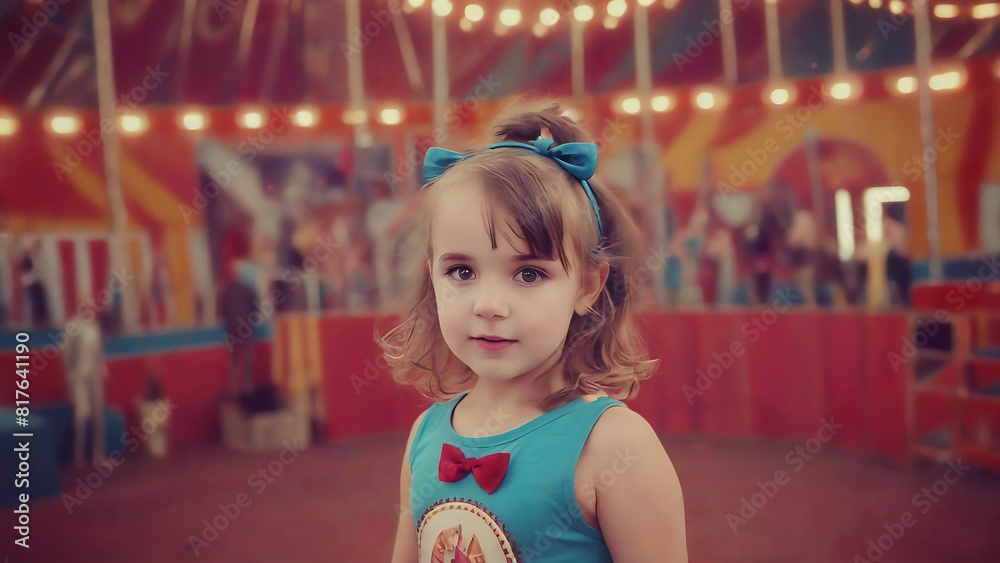Cute girl in circus Cute girl in circus