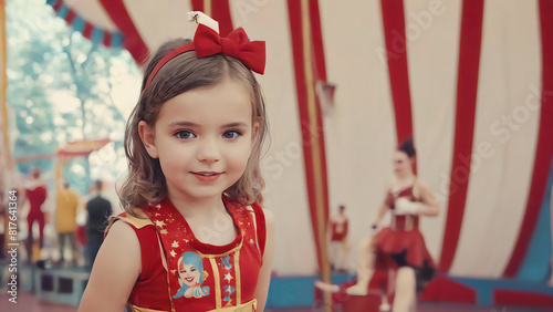 Cute girl in circus