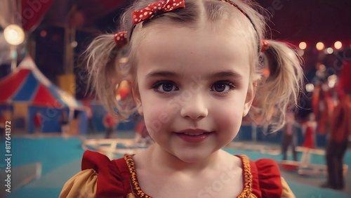 Cute girl in circus
