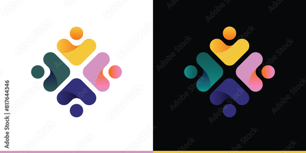 global community logo, abstract 4 people group icon, family children teenager social support, human resource company, business partnership team teamwork people networking connect cooperation logotype global community logo, abstract 4 people group icon, family children teenager social support, human resource company, business partnership team teamwork people networking connect cooperation logotype