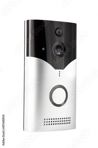 doorbell with camera isolated on white background