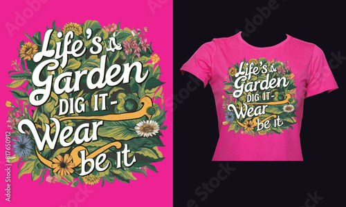 floral typography t shirt design , use t shirt , mug ,hundis, and different materials equipment
