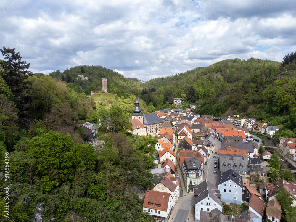 old town hall bad berneck in the Fichtelgebirge, Bavaria, Germany