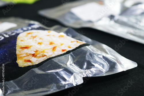Fototapeta Naklejka Na Ścianę i Meble -  Close-up space food packaging samples.