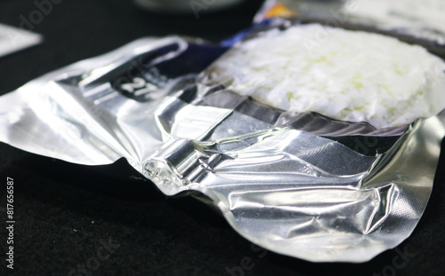 Fototapeta Naklejka Na Ścianę i Meble -  Close-up space food packaging technology.