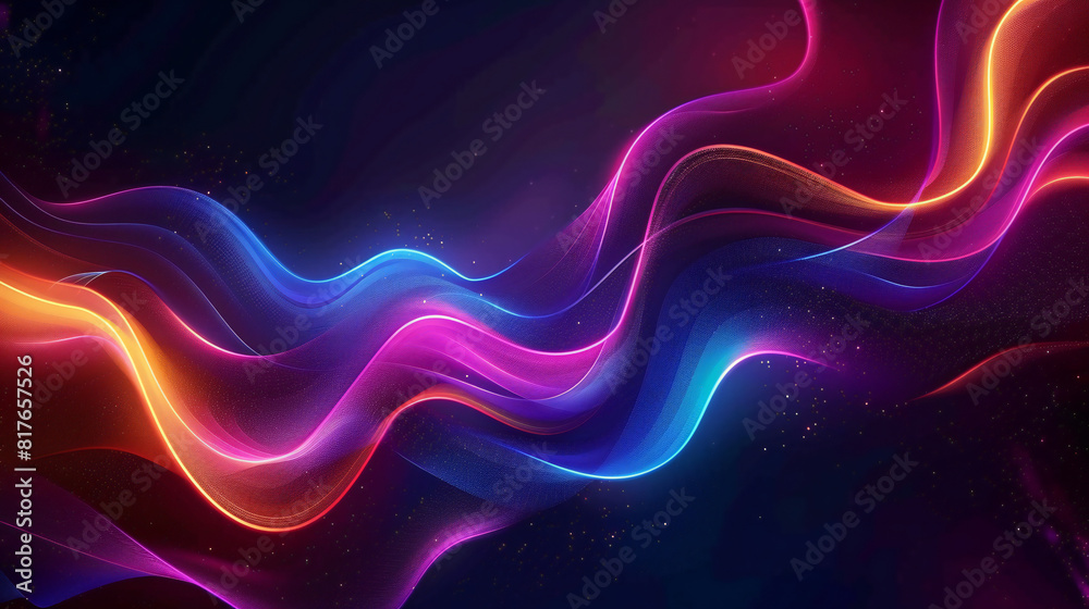 Obraz premium abstract background with glowing lines