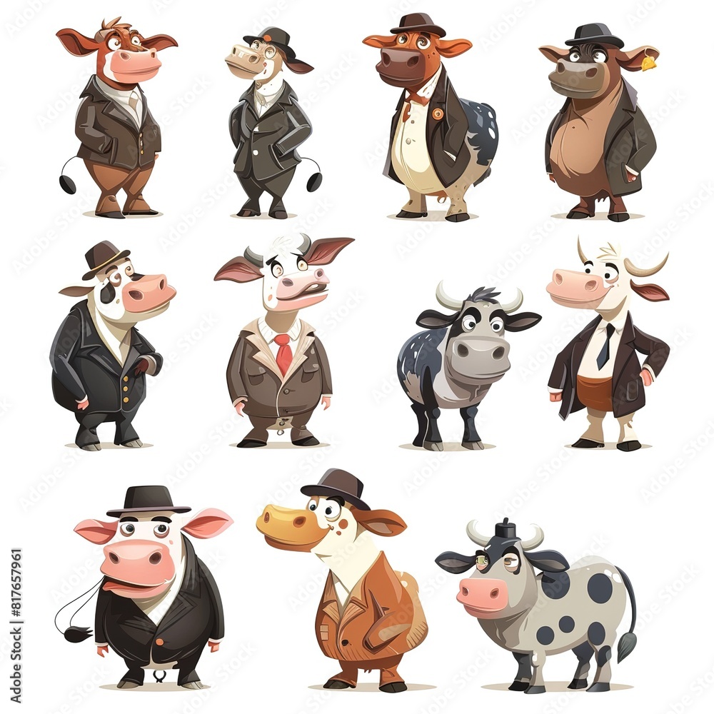 Obraz premium Cows teacher