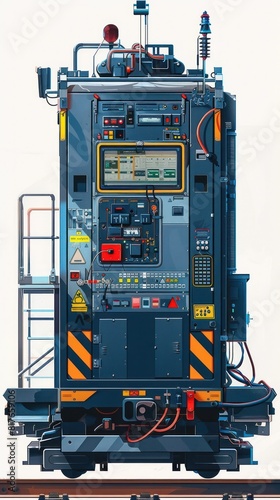 HighTech Railway Maintenance Machine Advanced Precision and Navigation Systems photo