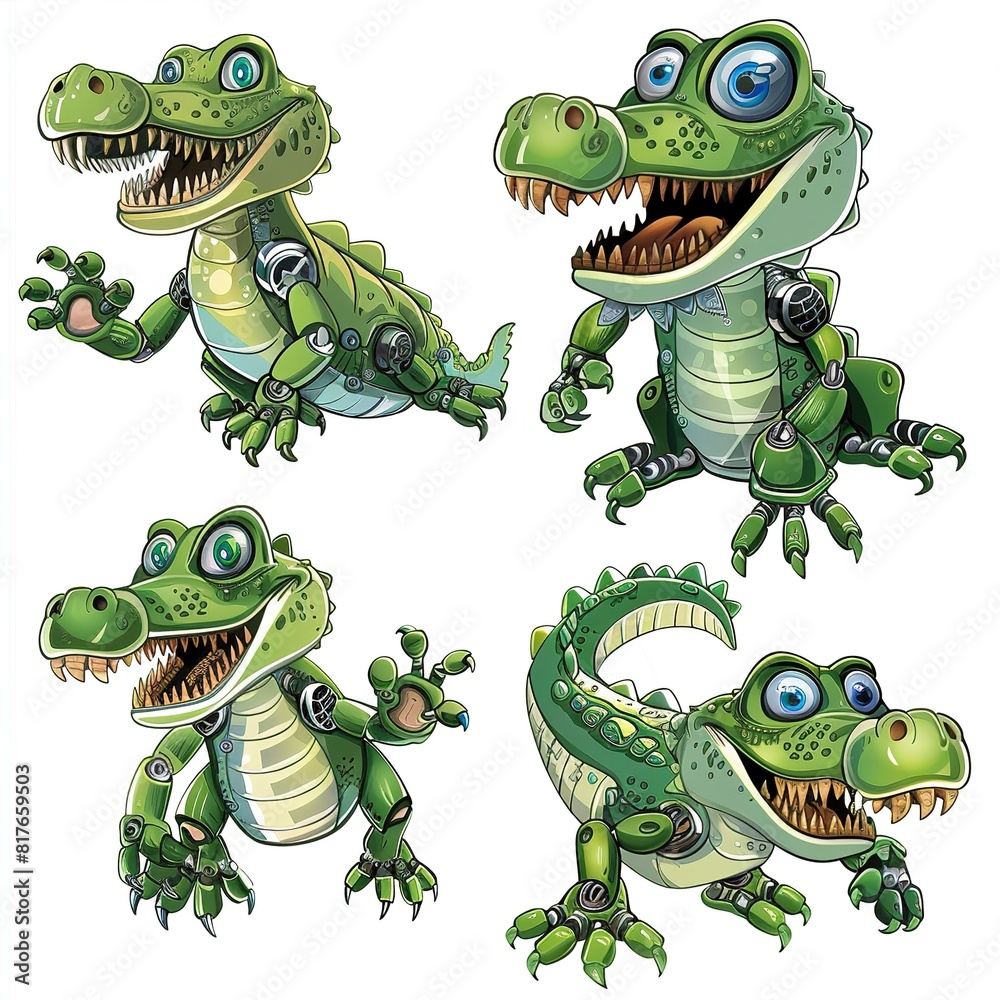 Fototapeta premium Crocodiles Mechanical