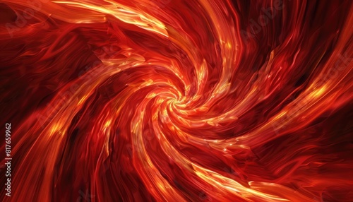 spiralling lines twist and turn, on the orange colored fiery background photo