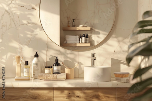 skin care cosmetic product mockup generated by AI