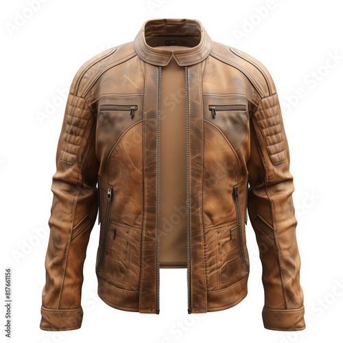 Biker Outerwear Jackets, Isolated on a Transparent Background, Graphic Resource