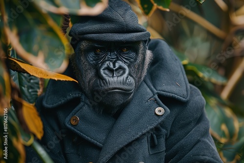 Gorilla is a creative animal notion that lives in luxury. Generative Ai © Imran