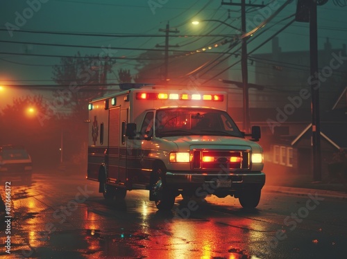 Ambulance responding to urgent call