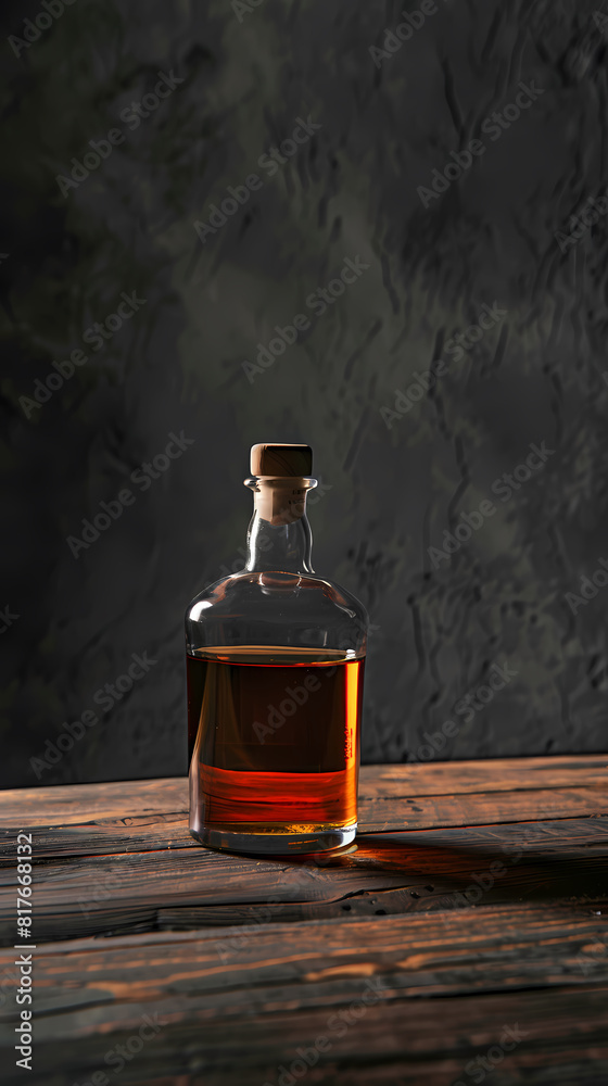 bottle of whiskey on table bottle of whiskey on table