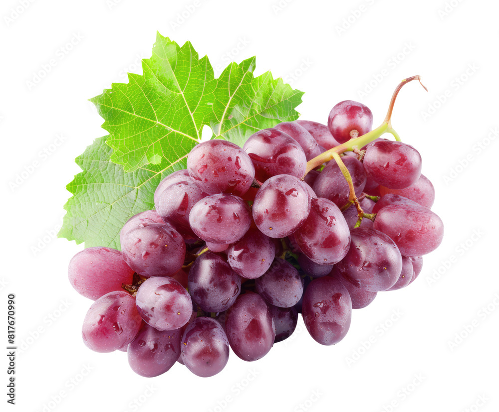 Fototapeta premium grapes isolated on white or transparent png