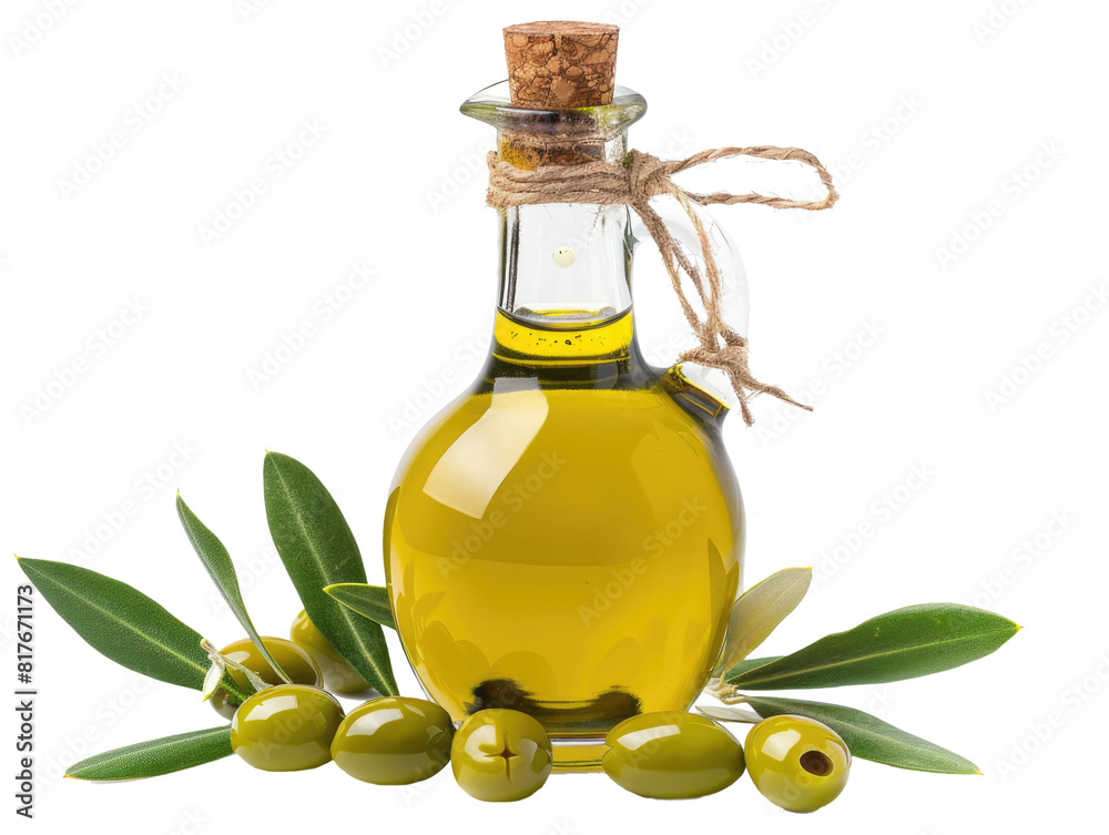 olive oil in can isolated
