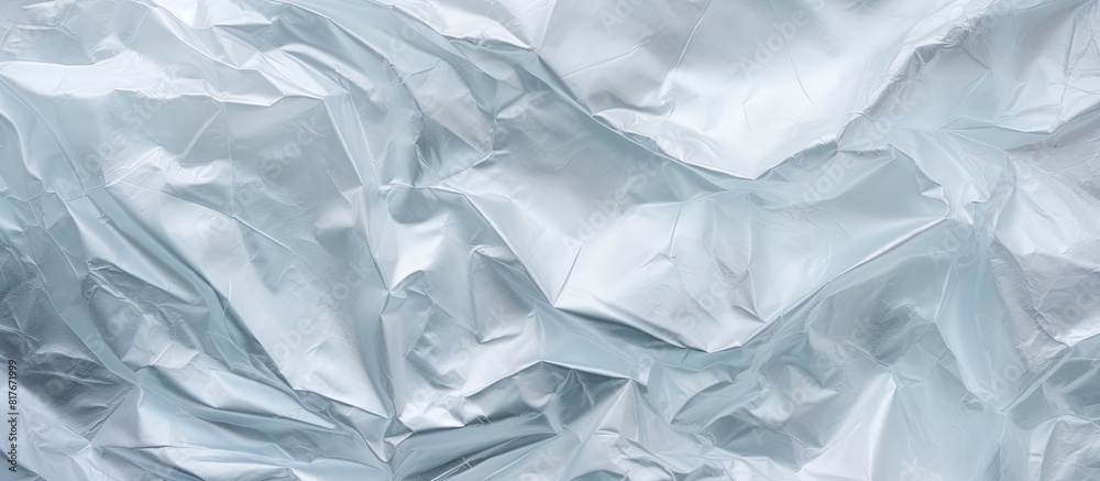 Obraz premium A texture of creased plastic polyethylene film perfect for a copy space image