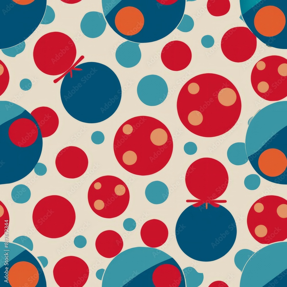 Seamless pattern of oversized comic dots in varying sizes, adding a bold and graphic touch to your gift wrap, Generative AI Seamless pattern of oversized comic dots in varying sizes, adding a bold and graphic touch to your gift wrap, Generative AI
