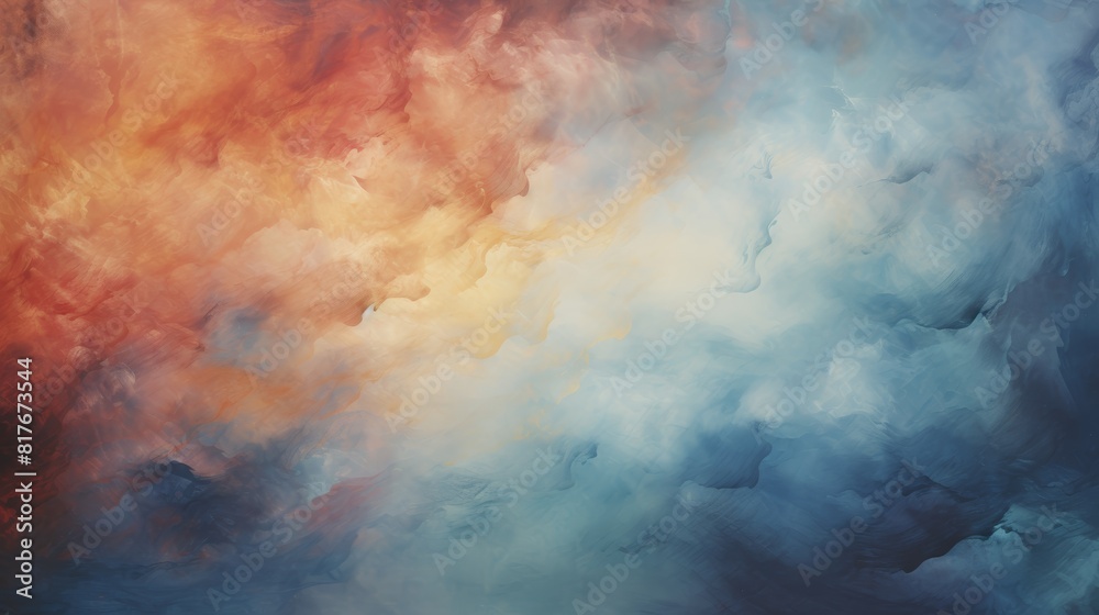 The image is a painting of a colorful sky The image is a painting of a colorful sky