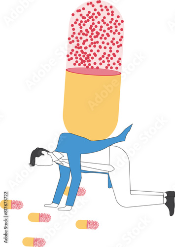 Overdose Businessman, Above, Addict, Addiction, Alertness, Bacterium, Biotechnology, Body Care, Bottle