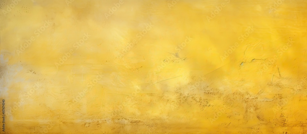 A textured background image of a yellow concrete wall surface with copy space