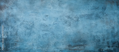 A grungy blue background or texture with copy space image