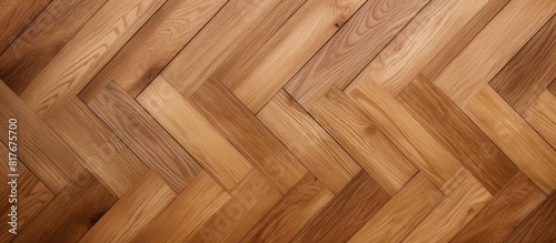 A copy space image of a textured wooden parquet