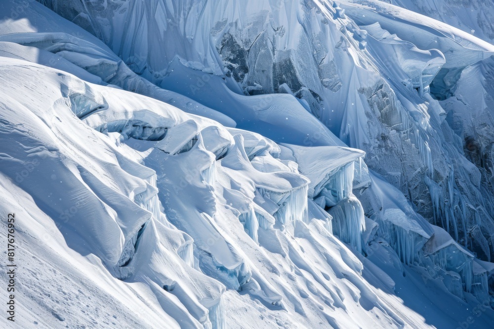 Majestic Snow-Covered Mountain Range