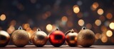 A background image with festive decorations and copy space for Christmas themed content