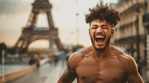 Olympic Paris man wrestle
