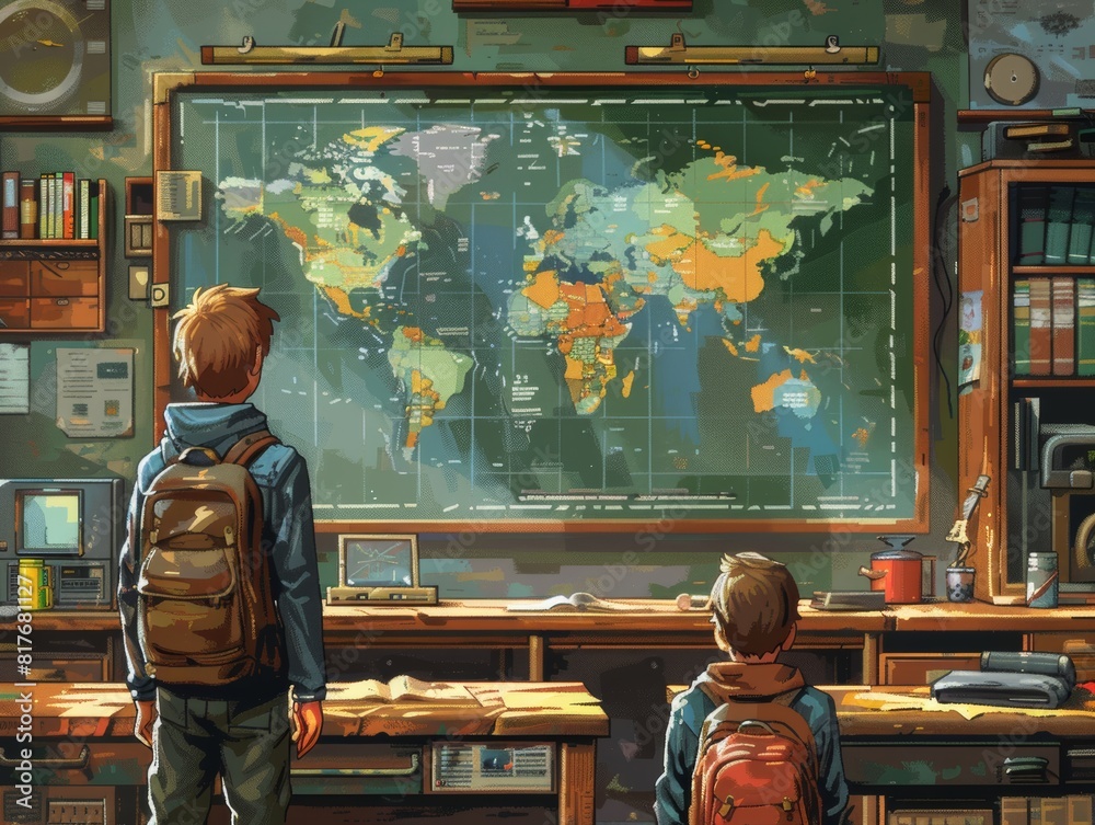 Pixel Art: Little Scientist's Classroom Pixel Art: Little Scientist's Classroom