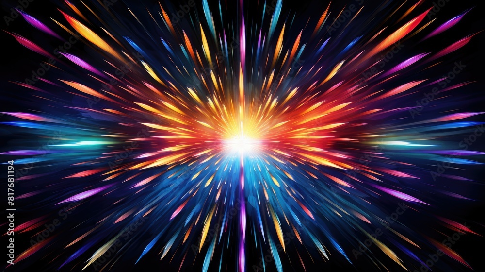 Neon abstract patterns pulsating with energy Neon abstract patterns pulsating with energy